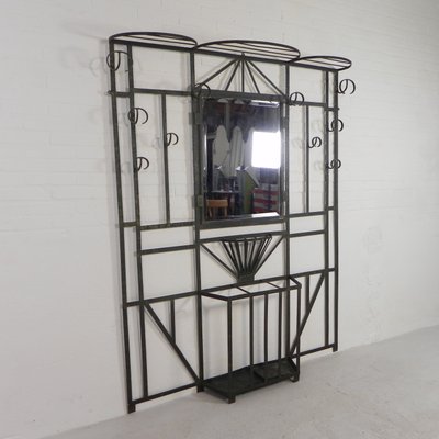 Large Art Deco Standing Wall Coat Rack, 1930s-TL-2027068