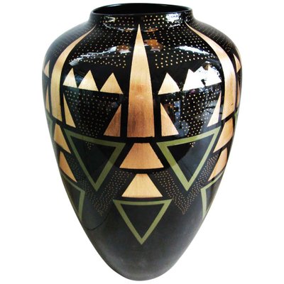 Large Art Deco Style Vase by Eliade Ispas, 2000s-POM-716443