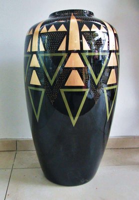 Large Art Deco Style Vase by Eliade Ispas, 2000s-POM-716443