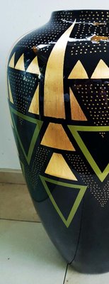 Large Art Deco Style Vase by Eliade Ispas, 2000s-POM-716443