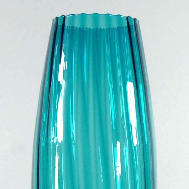 Large Art Glass Empoli Italian Vase, 1970s