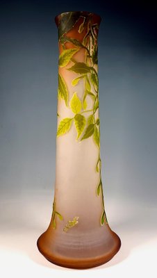 Large Art Nouveau Cameo Vase with Ash-Maple Decor by Émile Gallé, France, 1910s-EMT-1812079