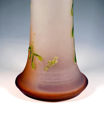 Large Art Nouveau Cameo Vase with Ash-Maple Decor by Émile Gallé, France, 1910s-EMT-1812079