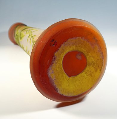 Large Art Nouveau Cameo Vase with Ash-Maple Decor by Émile Gallé, France, 1910s-EMT-1812079