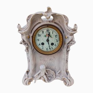 Large Art Nouveau Clock in Porcelain from Royal Dux, 1900s-EHL-1721564