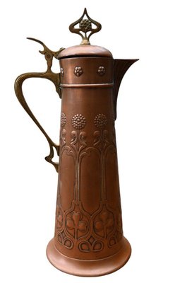 Large Art Nouveau Copper Pitcher from WMF-RIK-2036577