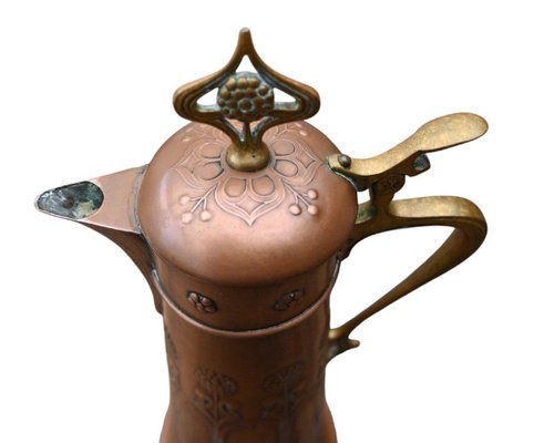 Large Art Nouveau Copper Pitcher from WMF-RIK-2036577