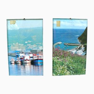 Large Art Nouveau Pictures Frames With Original Faceted Glass Frames, Germany, 1890, Set of 2-EY-1732241