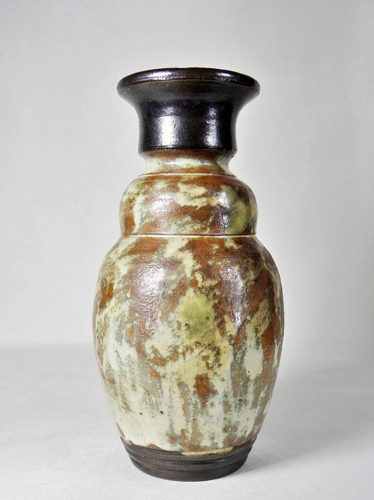 Large Art Stoneware Vase by Guyaux, Bouffioulx, Belgium, 1970s