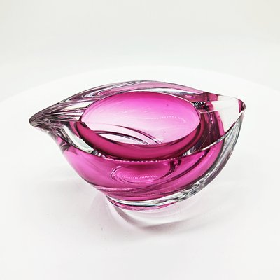 Large Ashtray or Catch-All in Lead Crystal attributed to Val Saint Lambert, Belgium, 1960s-YHS-2035343