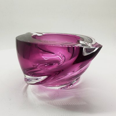 Large Ashtray or Catch-All in Lead Crystal attributed to Val Saint Lambert, Belgium, 1960s-YHS-2035343