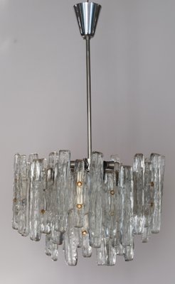 Large Austrian Murano Ice Glass Chandelier by J. T. Kalmar-VA-1133160