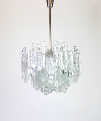 Large Austrian Murano Ice Glass Chandelier by Kalmar, 1960s-UGR-1085597