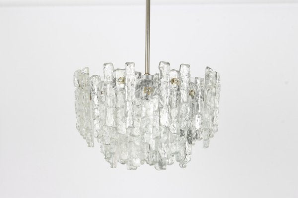 Large Austrian Murano Ice Glass Chandelier from Kalmar, 1960s-UGR-1086139