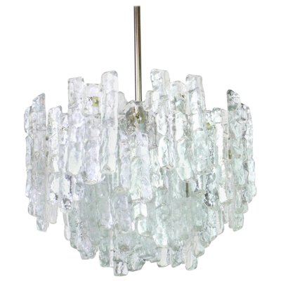 Large Austrian Murano Ice Glass Chandelier from Kalmar, 1960s-UGR-1086139