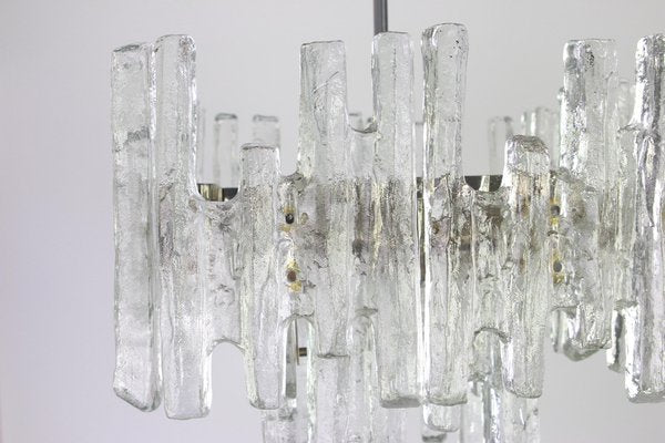 Large Austrian Murano Ice Glass Chandelier from Kalmar, 1960s-UGR-1086215