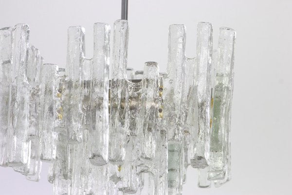 Large Austrian Murano Ice Glass Chandelier from Kalmar, 1960s-UGR-1086215