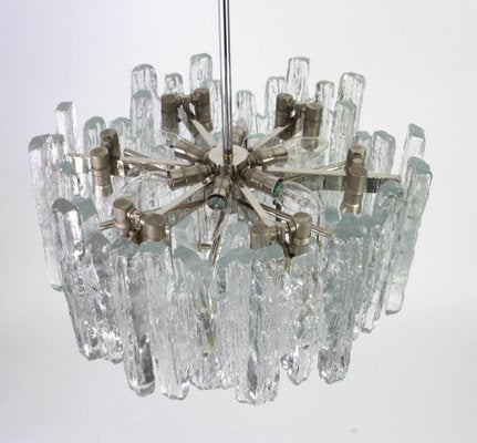 Large Austrian Murano Ice Glass Chandelier from Kalmar, 1960s-UGR-1086238