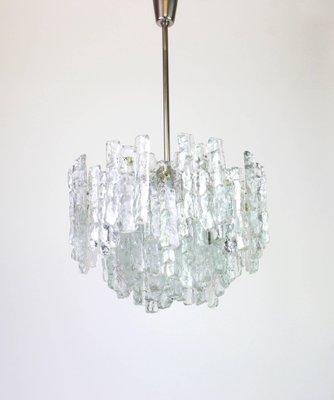 Large Austrian Murano Ice Glass Chandelier from Kalmar, 1960s-UGR-1086139