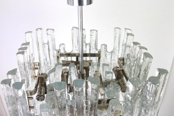 Large Austrian Murano Ice Glass Chandelier from Kalmar, 1960s-UGR-1086215