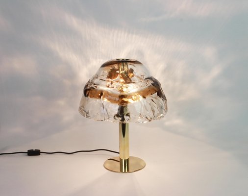 Large Austrian Murano Smoked Glass Table Lamp by Kalmar, 1970s-UGR-1085630