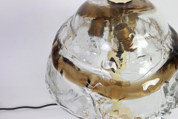 Large Austrian Murano Smoked Glass Table Lamp by Kalmar, 1970s-UGR-1085630