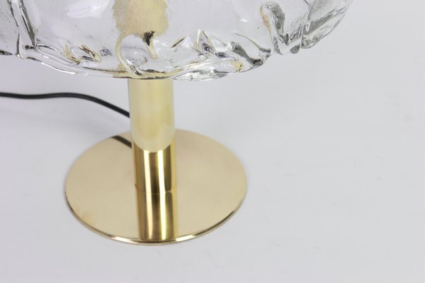 Large Austrian Murano Smoked Glass Table Lamp by Kalmar, 1970s-UGR-1085630