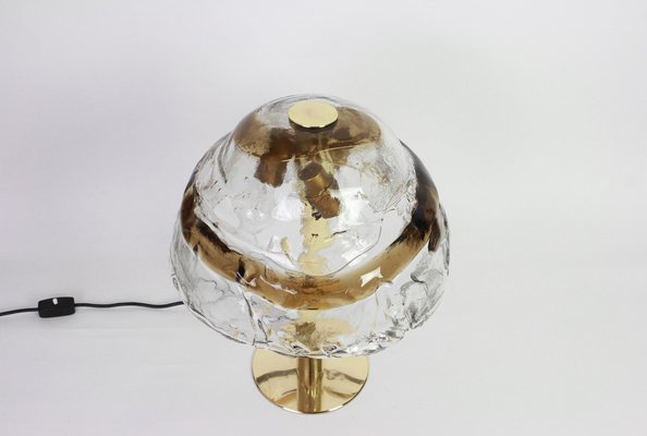 Large Austrian Murano Smoked Glass Table Lamp by Kalmar, 1970s-UGR-1085630