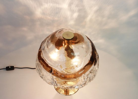 Large Austrian Murano Smoked Glass Table Lamp by Kalmar, 1970s-UGR-1085630