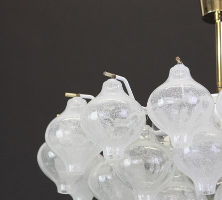 Large Austrian Tulip Glass Chandelier from Kalmar, 1960s-UGR-1086101