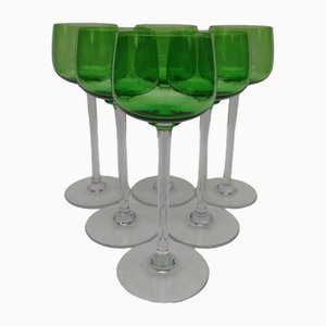 Large Baccarat Crystal Glasses from Baccarat, 1970s, Set of 6-EHL-2033773