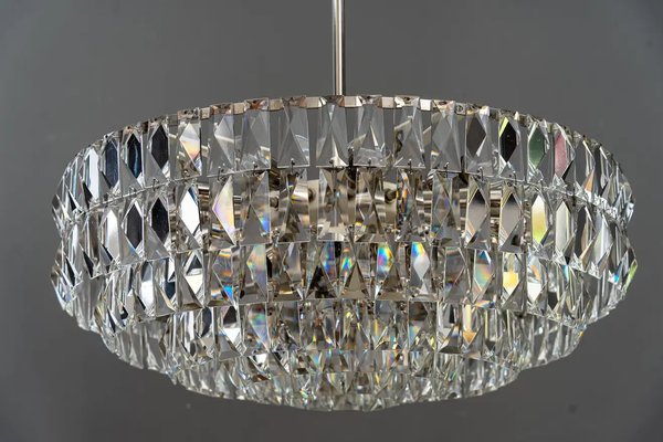 Large Bakalowits Crystal Chandelier, Vienna, 1950s-SPD-1299408