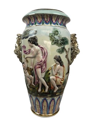 Large Barbott Vase by Ange Capodimonte, 1980s-EUT-1706779