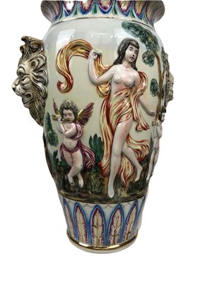 Large Barbott Vase by Ange Capodimonte, 1980s-EUT-1706779