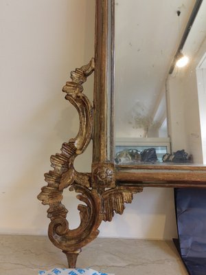 Large Baroque Mirror for Fireplace with Wooden Frame-ZFY-1727627