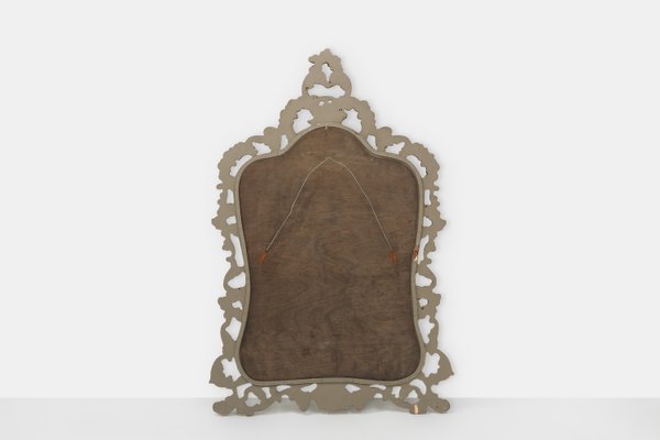 Large Baroque Mirror in Gilded Wood, 1950-YSY-2033782