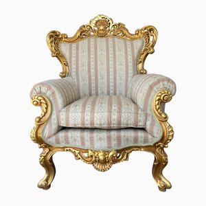 Large Baroque Style Armchair-GOA-2034696