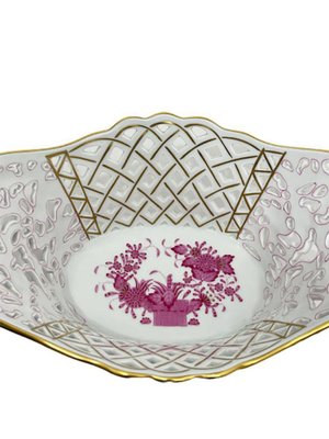 Large Basket with Handles in Porcelain-UCH-1224422