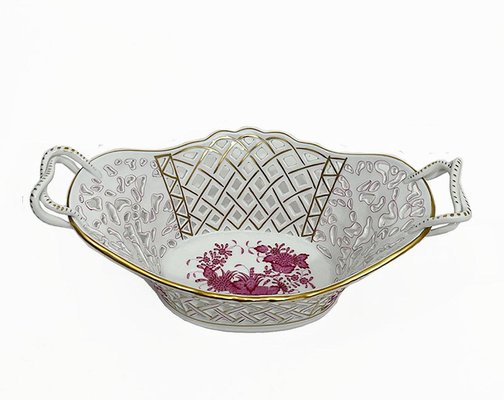 Large Basket with Handles in Porcelain-UCH-1224422