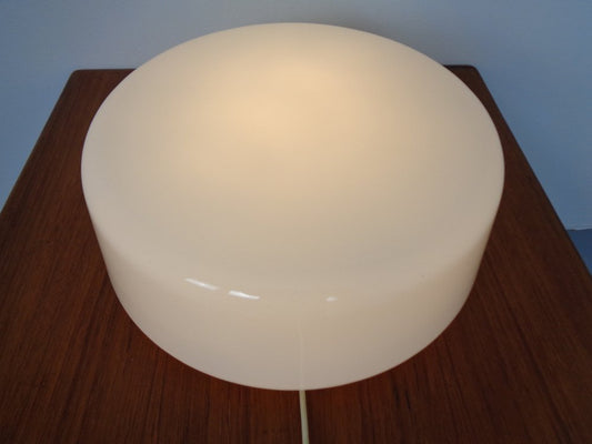 Large Bauhaus Opal Glass Ceiling Lamp by Zeiss Ikon, 1930s