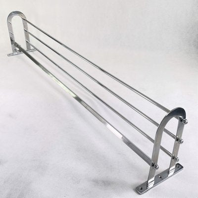 Large Bauhaus or Art Deco Chrome Wall Rack-JUZ-1001364