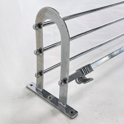 Large Bauhaus or Art Deco Chrome Wall Rack-JUZ-1001364