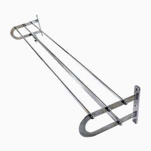 Large Bauhaus or Art Deco Chrome Wall Rack-JUZ-1001364