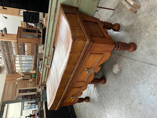 Large Beech Worktable, 1890s-WSZ-2020815