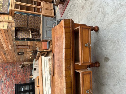 Large Beech Worktable, 1890s-WSZ-2020815