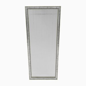 Large Bicolor Brass Wall Mirror, 1980s-KQB-1445291