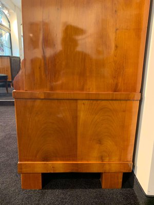 Large Biedermeier Armoire, Cherry Veneer, Rhineland, Germany, circa 1820-NNB-689500