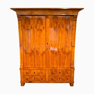 Large Biedermeier Armoire, Cherry Veneer, Rhineland, Germany, circa 1820-NNB-689500