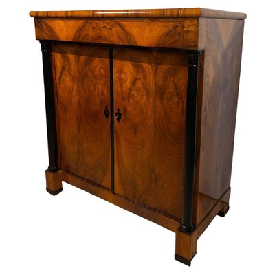 Large Biedermeier Half-Cabinet in Ebonized Walnut, South Germany, 1820-NNB-1383598