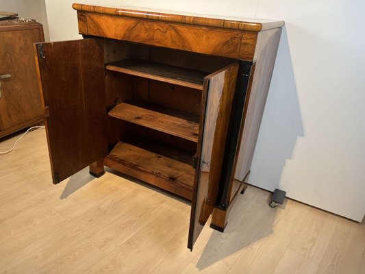 Large Biedermeier Half-Cabinet in Ebonized Walnut, South Germany, 1820-NNB-1383598